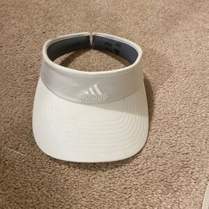 Brand new white adidas visor